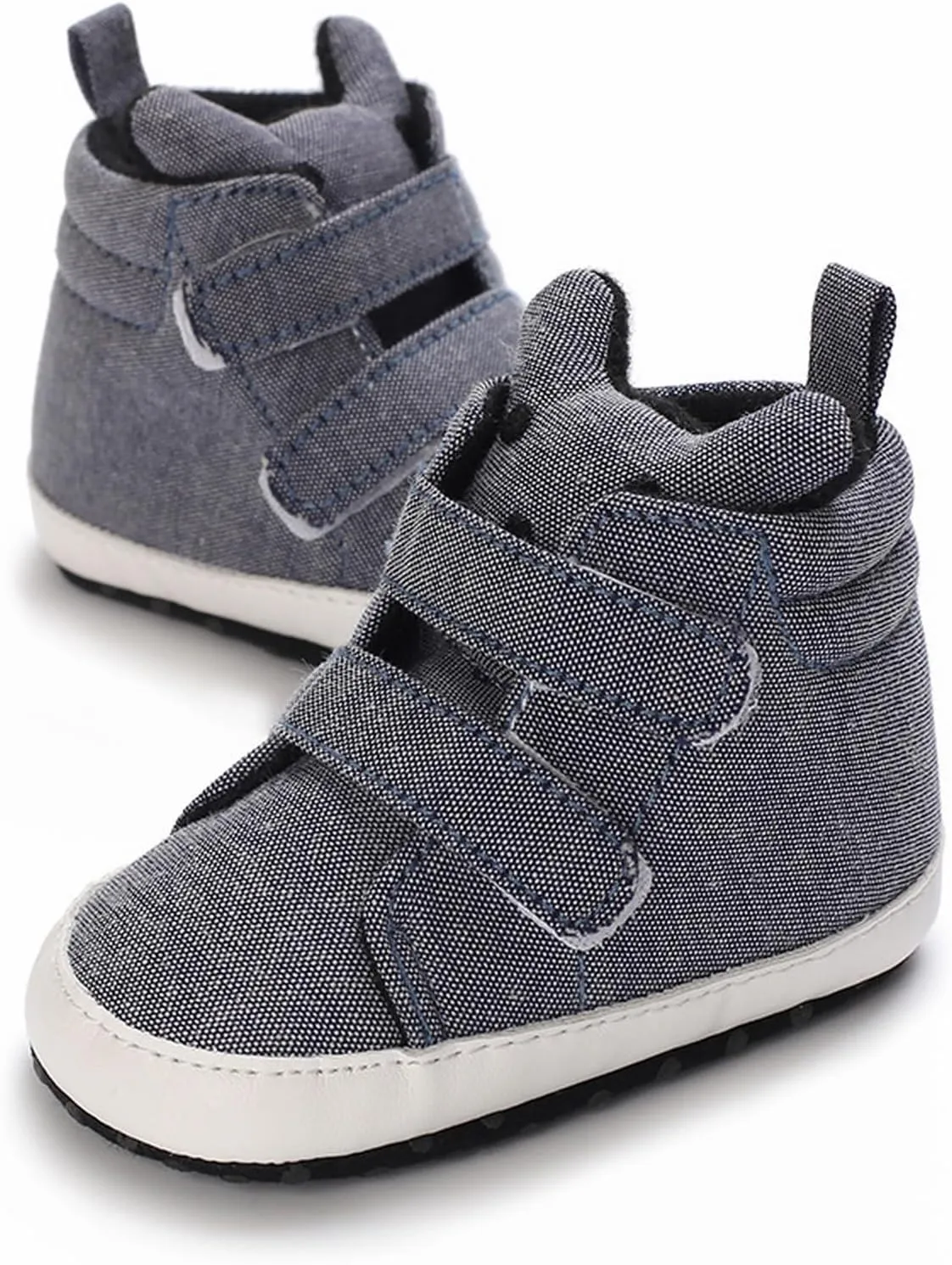 Toddler Baby Boys Girls High Tops Ankle Sneakers Soft Anti Slip Sole PU Leather Infant Newborn Shoes for Girls