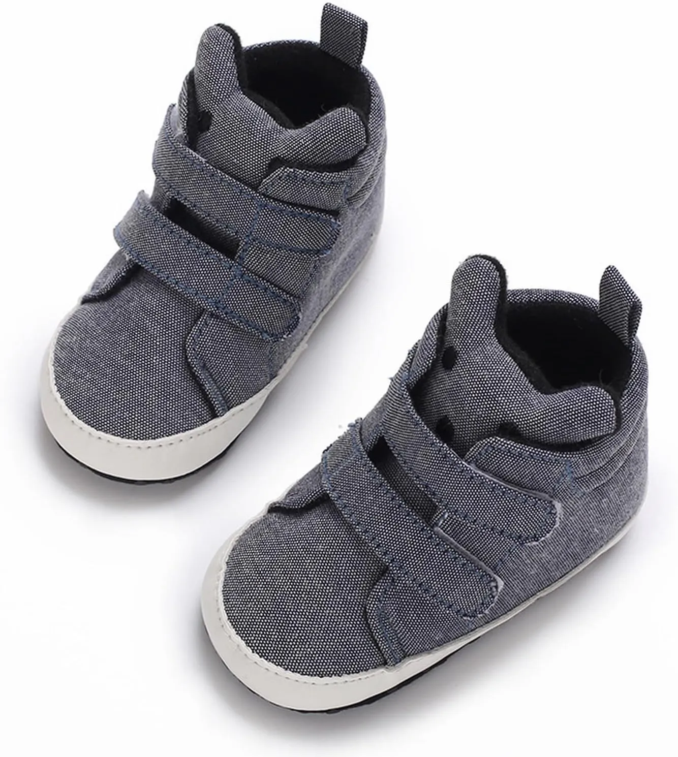 Toddler Baby Boys Girls High Tops Ankle Sneakers Soft Anti Slip Sole PU Leather Infant Newborn Shoes for Girls