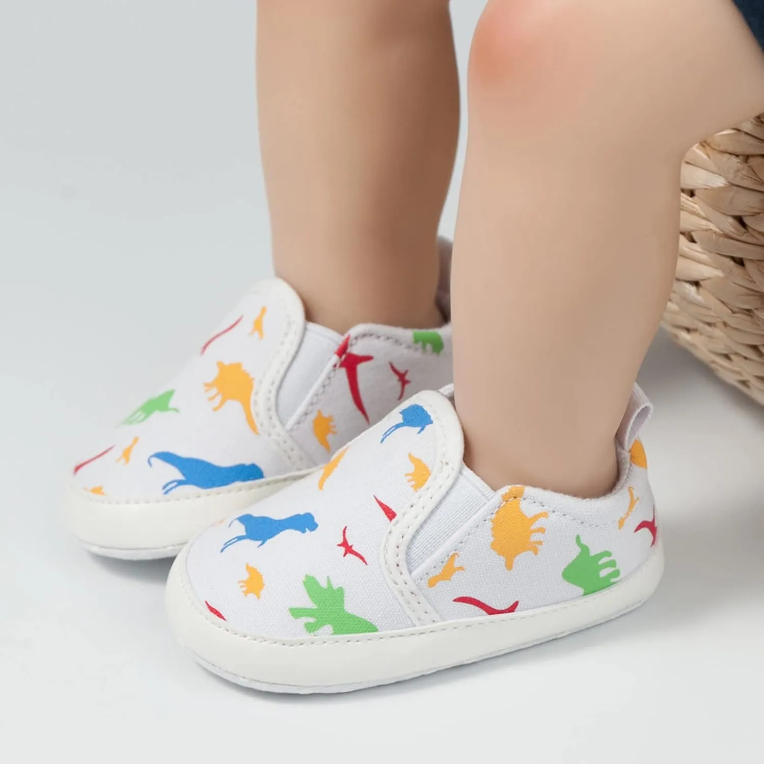 Toddler Baby Shoes Girl Boy Toddler Shoes Printed Dinosaur and Infants Kids Baby Shoes 6-24 Months