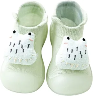 Toddler Cute Cartoon Socks Shoes Boys Girls First Walking Shoes Soft Soles Non Slip Shoes Baby Sock Shoes
