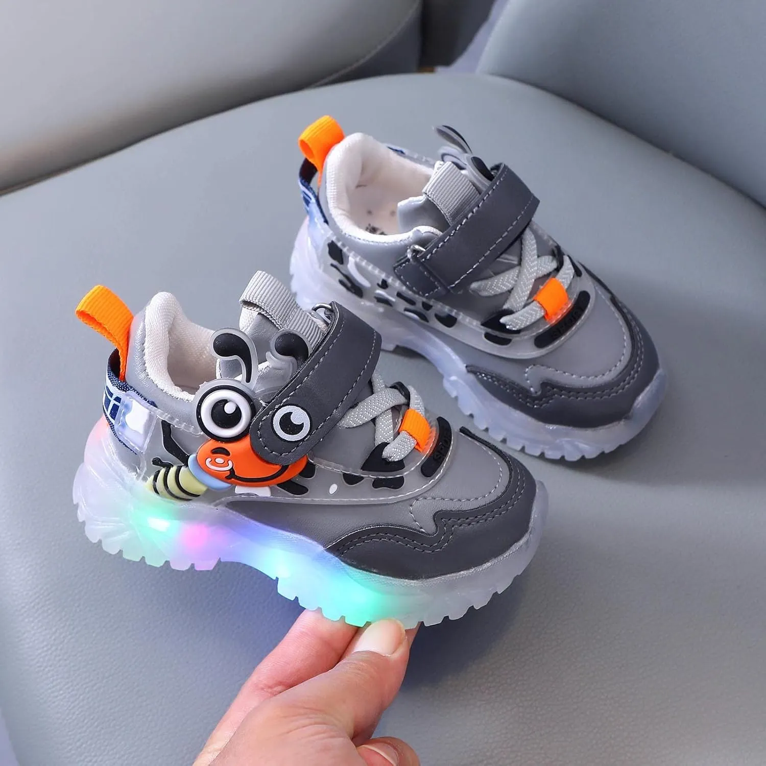 Toddler Cute Shoes Light Up Shoes for Girls Toddler Led Walking Shoes Girls Kids Children Baby Flat Bottom Sneakers