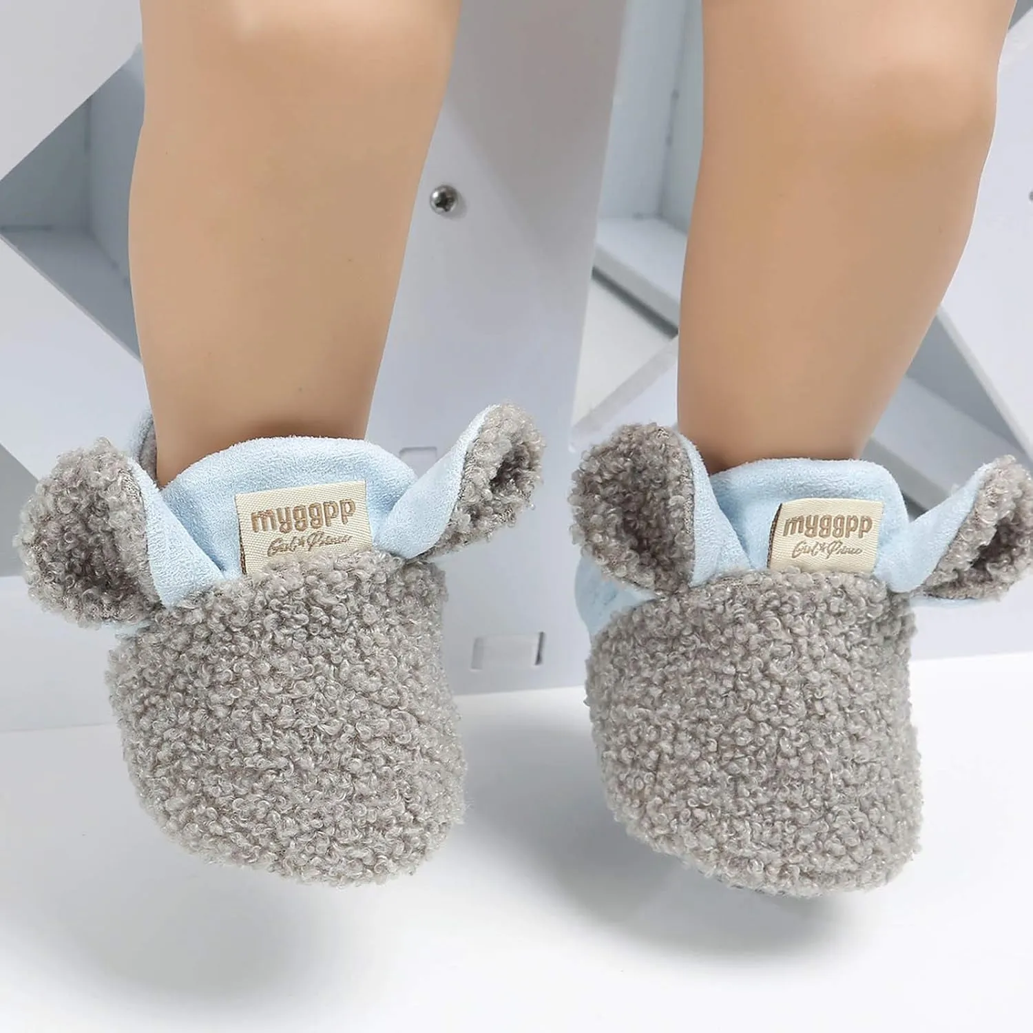 Toddler Cute Slippers Baby Warm Winter Cute Cartoon Animal Shape Shoes 0 to 18 Months Children Soft Sole Slippers