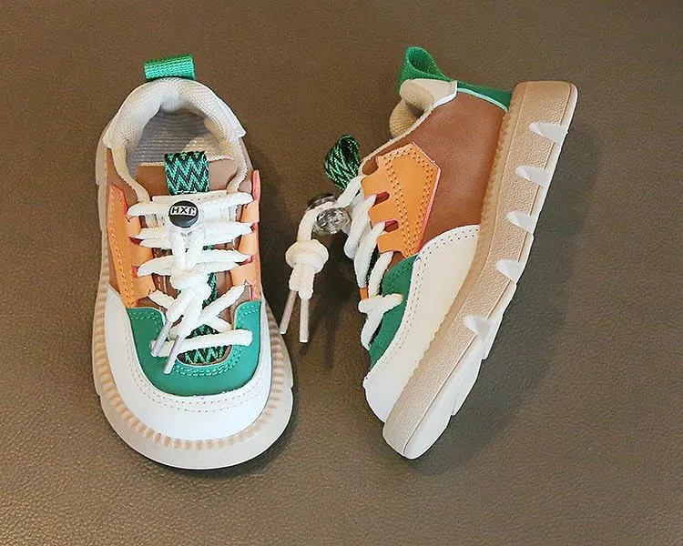 Toddler Walking Shoes Chunky Girls Boys Barefoot Shoes Slip Resistant Baby Running Shoes Soft Sole
