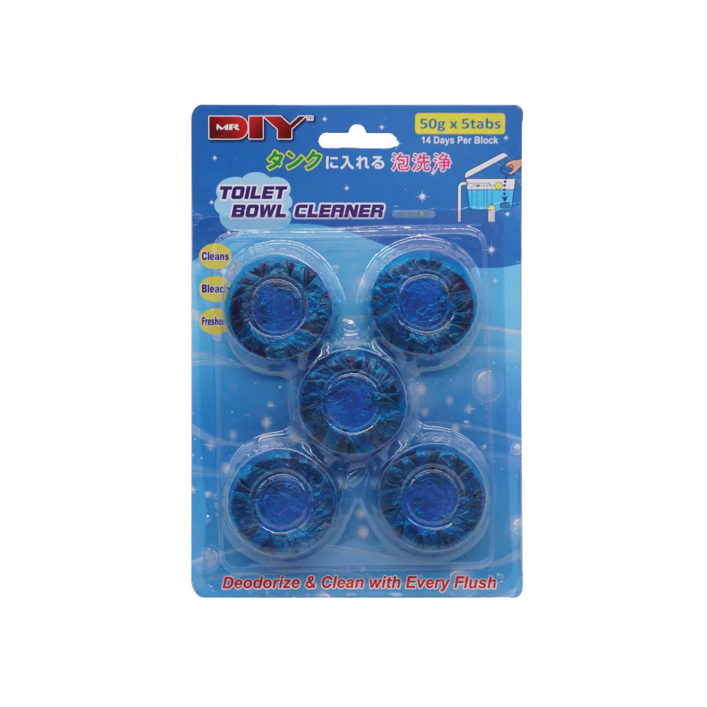 Toilet Bowl Cleaner Blue Tablet 50Gx5 pieces