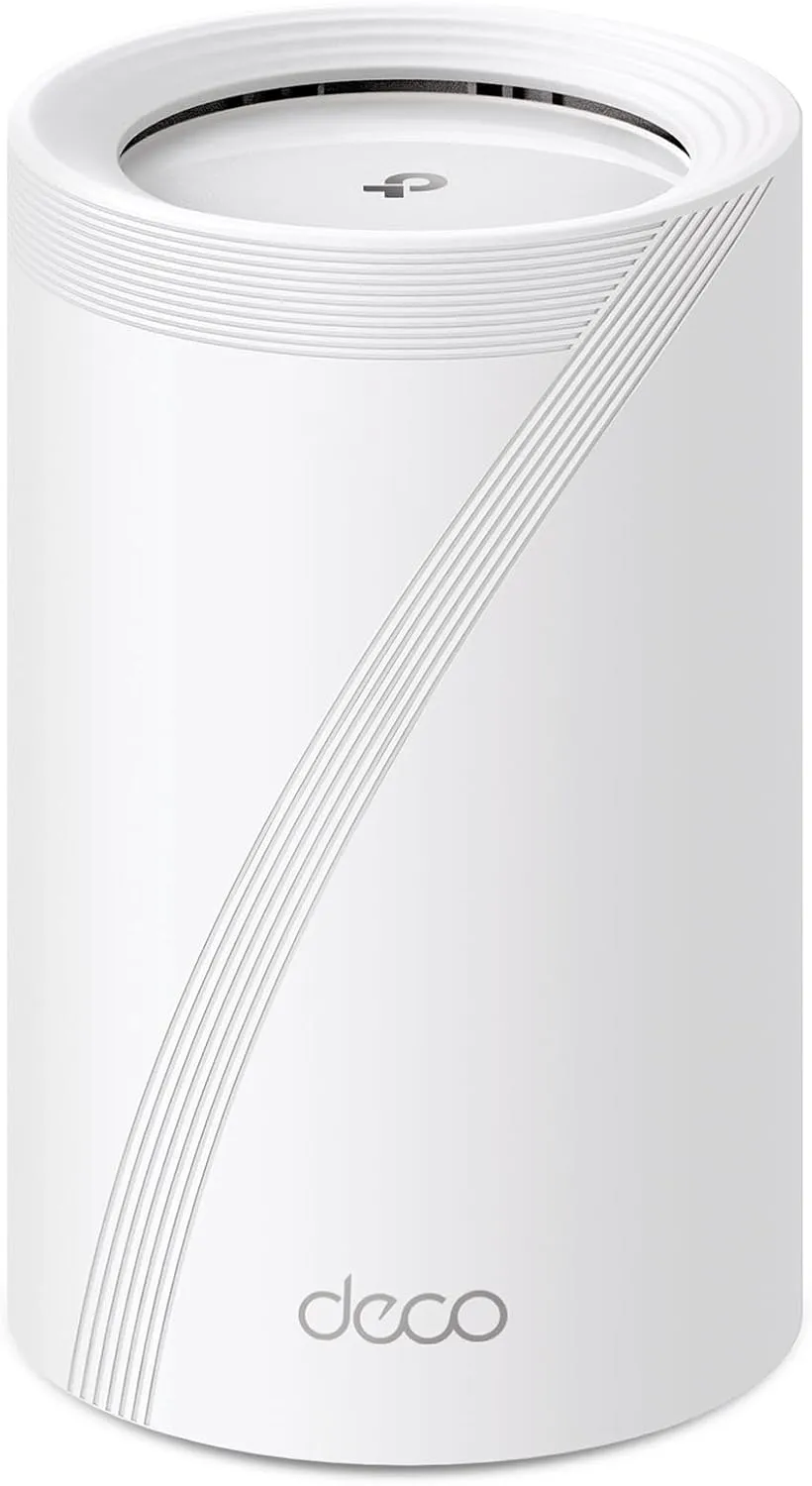 TP-Link Tri-Band WiFi 7 BE10000 Whole Home Mesh System (Deco BE63) - 6-Stream 10 Gbps, 4X 2.5G Ports Wired Backhaul, 4X Smart Internal Antennas, VPN, AI-Roaming, MU-MIMO, HomeShield (1-Pack)