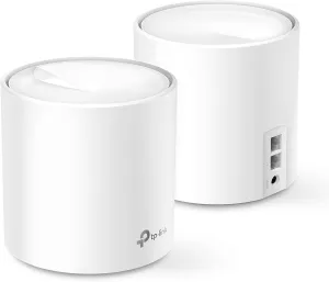 TP-Link WiFi 6 Mesh WiFi, AX3000 Whole Home Mesh WiFi System (Deco X60) - Covers up to 5000 Sq. Replaces WiFi Routers and Extenders,2-pack