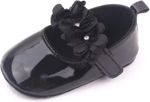 Trendy Infant Girls Baby Newborn Sneakers Cute Flower Design Walking Sandals Flat Bottom Shoes