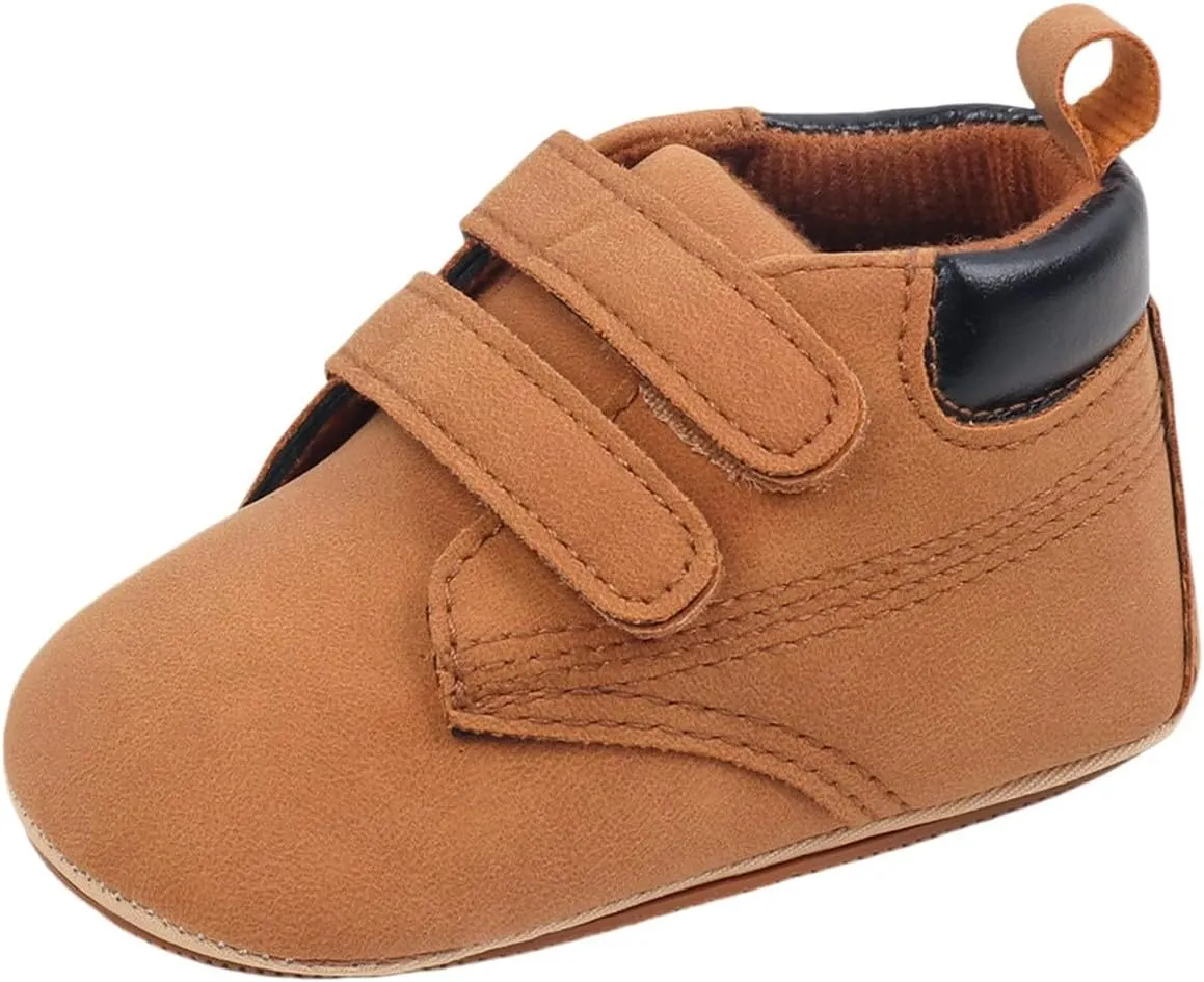 Unisex Baby Girls Boys High-top Shoes, Newborn Infant Anti-Slip Soft Sole First Walking Kids Motion Plus Sneaker