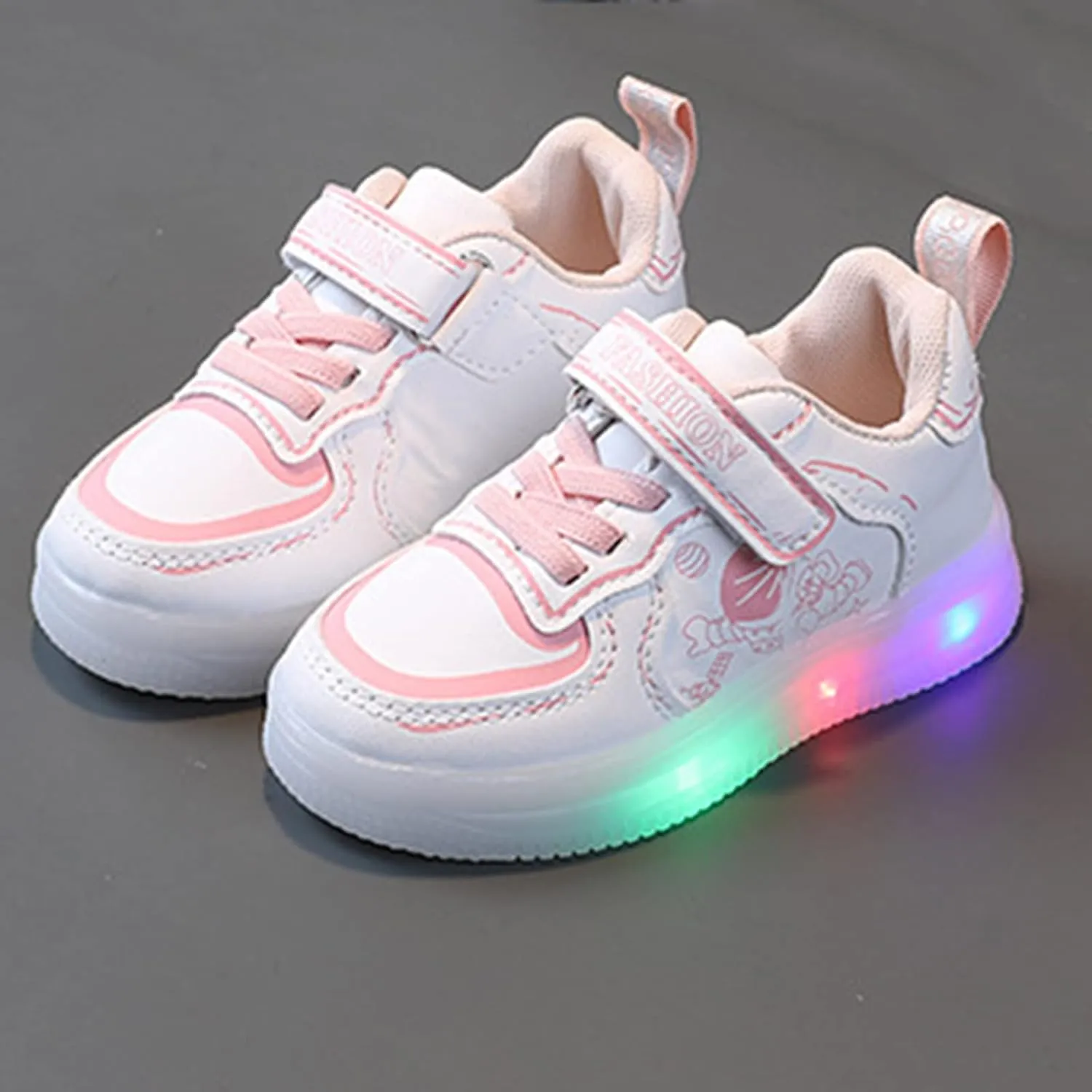 Unisex Baby LED Light up Shoes Students Flashing Sneakers Outdoor ?aterproof Soft Sole Casual Sport Shoes