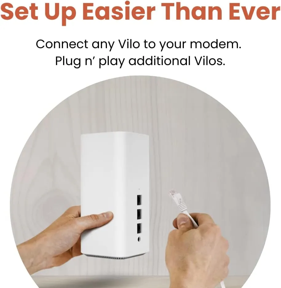 Vilo 6 Mesh Wi-Fi System Wi-Fi 6 AX1800 Coverage Up to 2,000 Sq Ft (1-Pack)