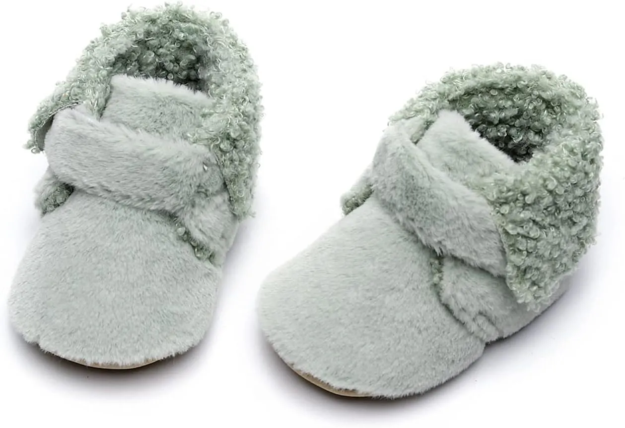 Walking Shoes Soft Girls Boys First Infant Warm Plush Cotton Boots Baby Snow Shoes Baby Shoes Soft Sole Sneakers