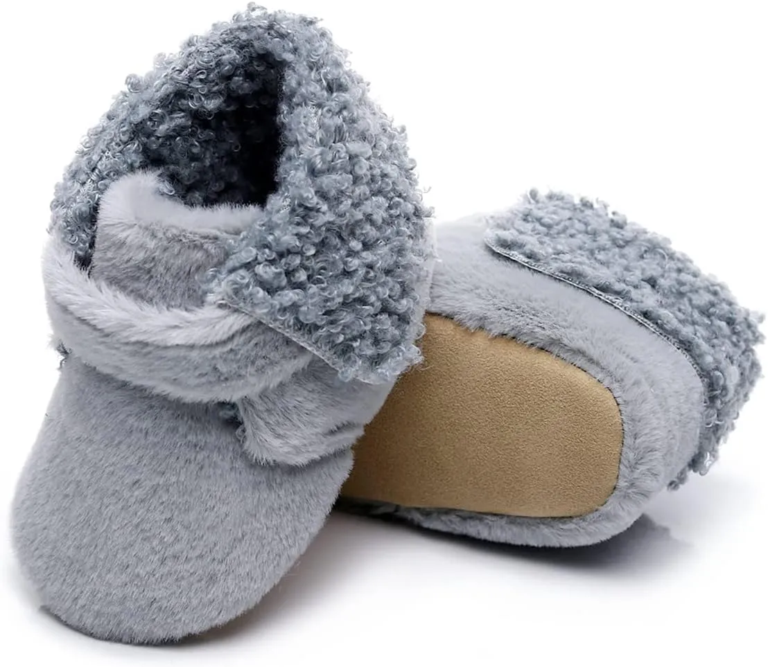Walking Shoes Soft Girls Boys First Infant Warm Plush Cotton Boots Baby Snow Shoes Baby Shoes Soft Sole Sneakers