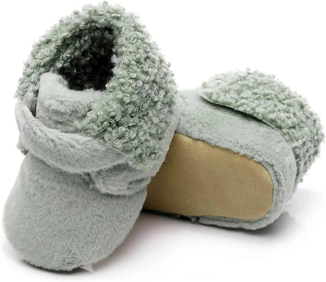 Walking Shoes Soft Girls Boys First Infant Warm Plush Cotton Boots Baby Snow Shoes Baby Shoes Soft Sole Sneakers