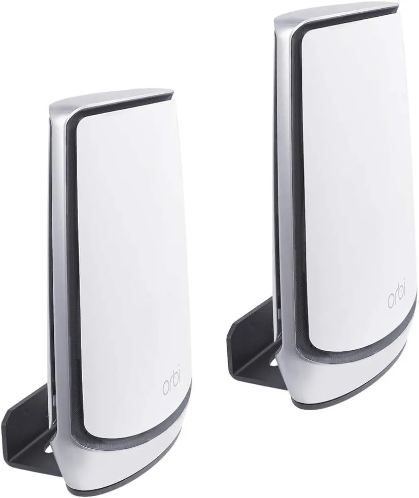 Wall Mount Bracket for NETGEAR Orbi Tri-Band Mesh WiFi 6 System RBS850,RBK852,RBK853,RBS750,RBS751,RBK752,RBK753,AX4200,AX5700,AX6000,Router Wall Mount for NETGEAR Orbi WiFi 6 Router-2PACK