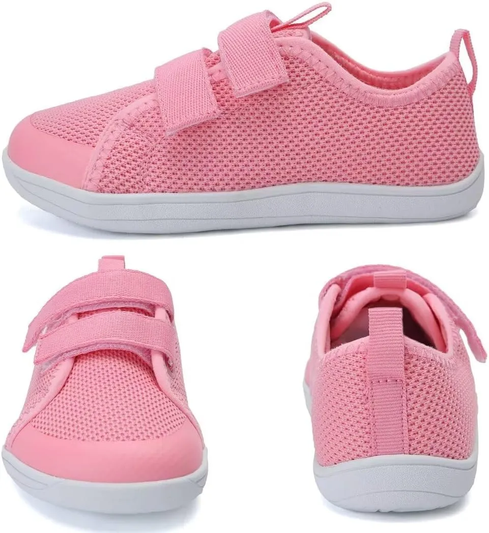 WateLves Toddler Little Kid Wide Barefoot The First Walking Shoes Girls Boys Breathable Lightweight Splay Naturally Minimalist Sneakers