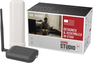weBoost Home Studio Omni - Cell Phone Signal Booster | Boosts 4G LTE & 5G for all U.S. & Canadian Networks - Verizon, AT&T, T-Mobile & more | Made in the U.S. | FCC Approved (model 471166)