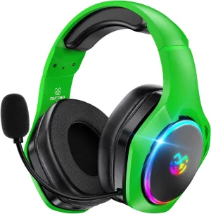 Wireless Gaming Headsets for Ps5 Ps4 PC, 40H  Hrs 2.4GHz WiFi Mode & Bluetooth 5.3 Wireless Headset with Noise Canceling Microphone for Switch Phone