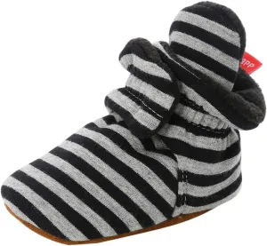 WUAI Baby Boys Girls Cozy Fleece Booties Anti-Slip Socks Soft Sole Toddler Warm Winter Boots First Walkers Crib Shoes