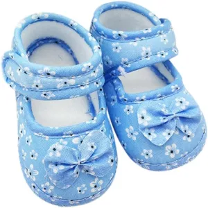 WUAI Infants Shoes Baby Girls Soft Sole Toddler First Walkers Toddler Princess Bowknot Moccasinss Crib Shoes