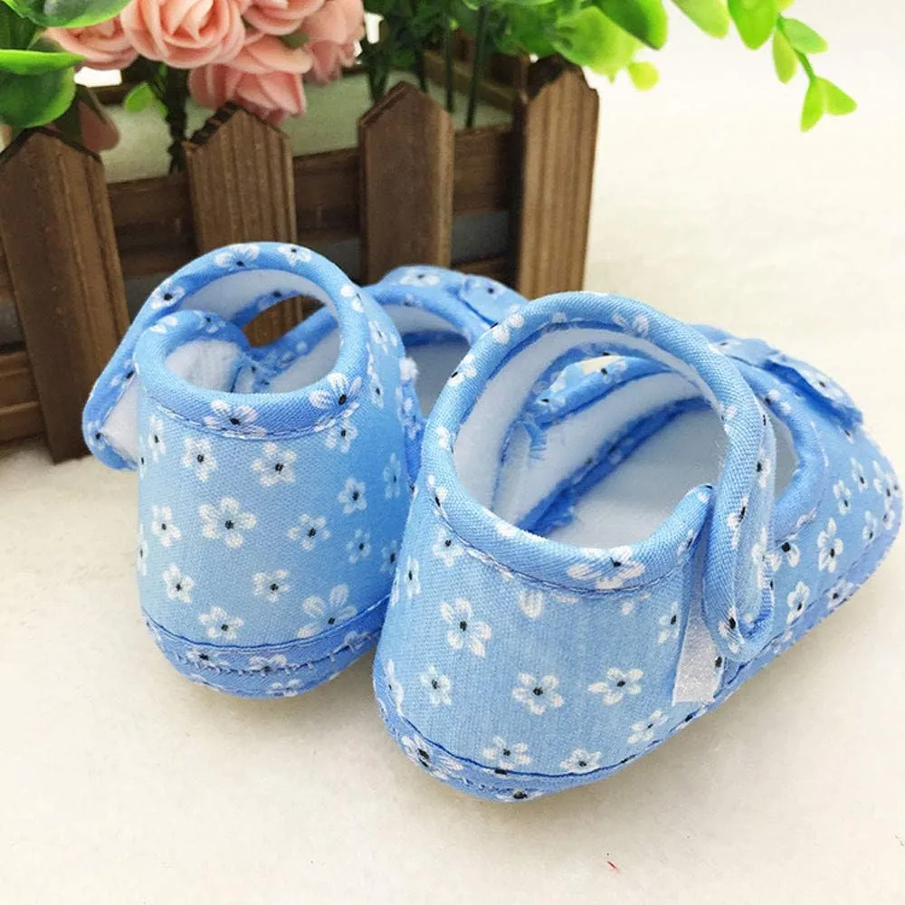 WUAI Infants Shoes Baby Girls Soft Sole Toddler First Walkers Toddler Princess Bowknot Moccasinss Crib Shoes