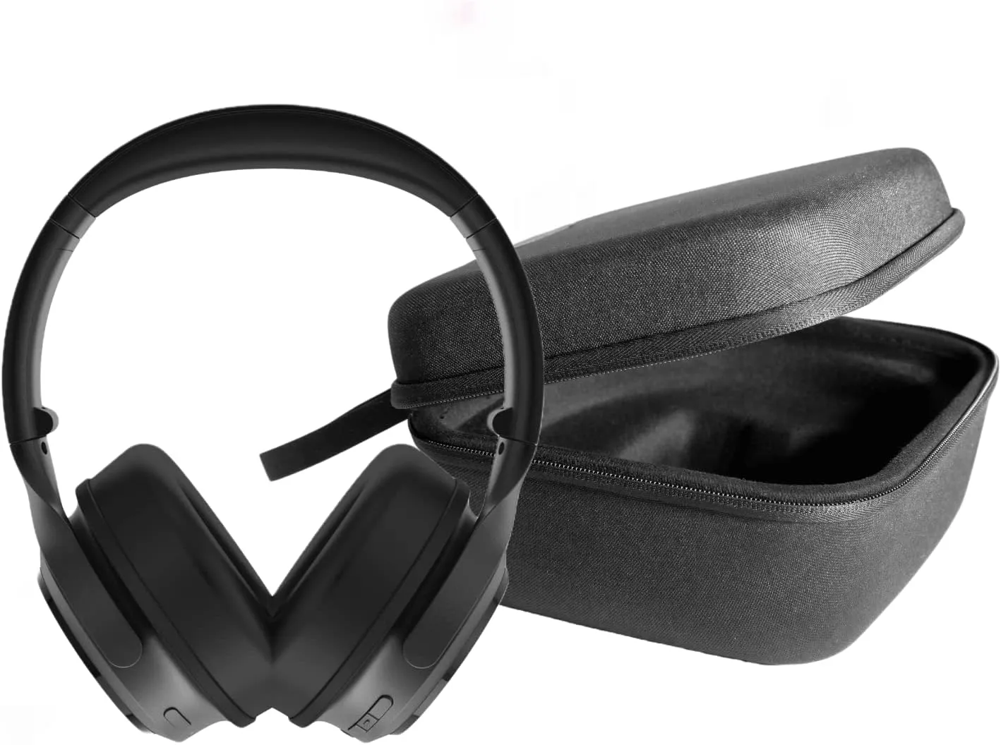 Wyze Noise Cancelling Headphones and Hard Case for Travel, Wireless Over The Ear Bluetooth Headphones with Active Noise Cancellation, Transparency Mode, Clear Voice Pick-up, Alexa Built-in